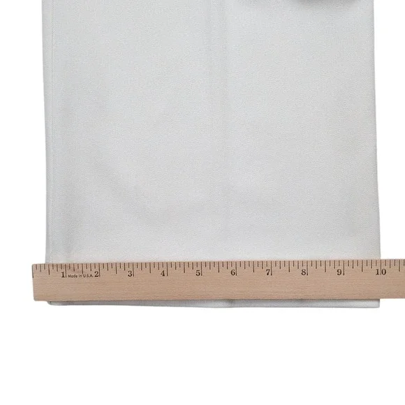 Gallia Women's White Wide Leg Dress‎ Pants Size 8 Minimalist Office Corpcore - Picture 6 of 12